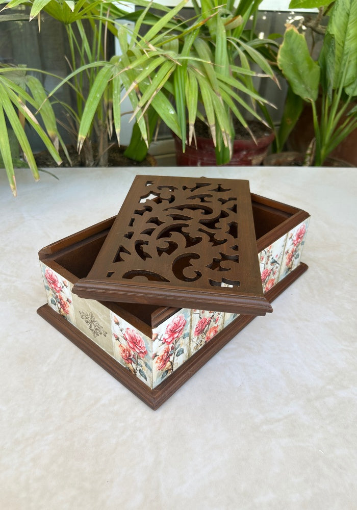 Symphony Carved Box - Pink Blossom