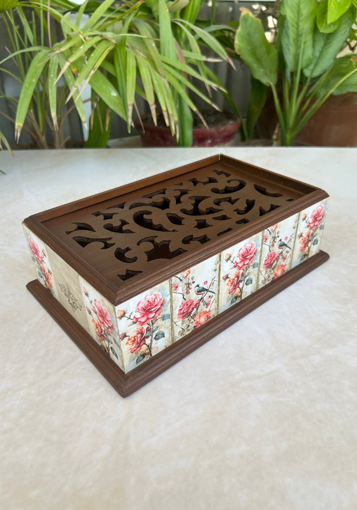 Symphony Carved Box - Pink Blossom