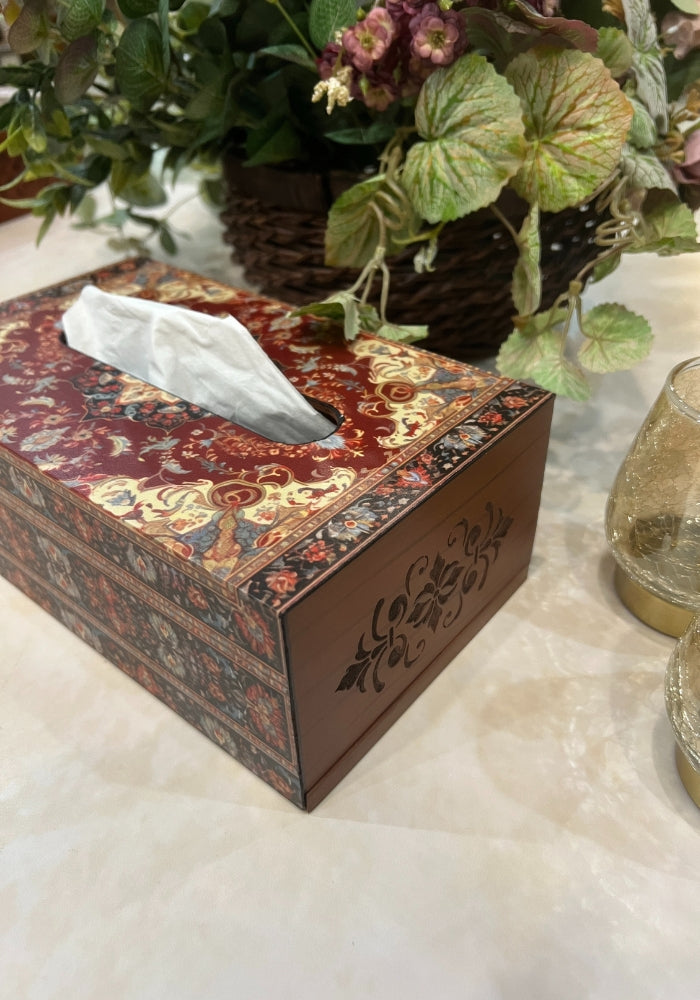 Engraved Tissue Box - The Luxury Series - Persian Charm