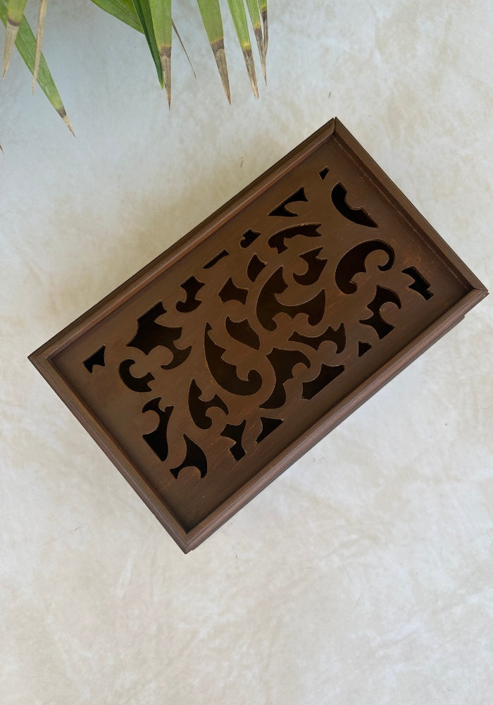 Symphony Carved Box - Golden Hues