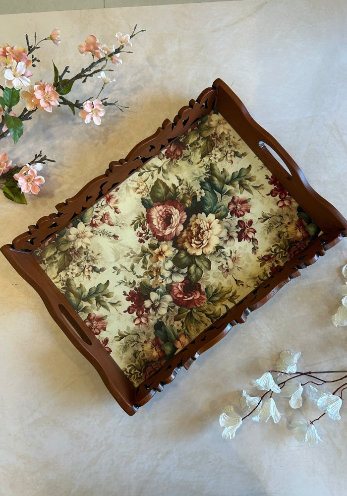 Symphony Carved Tray - Gardenia
