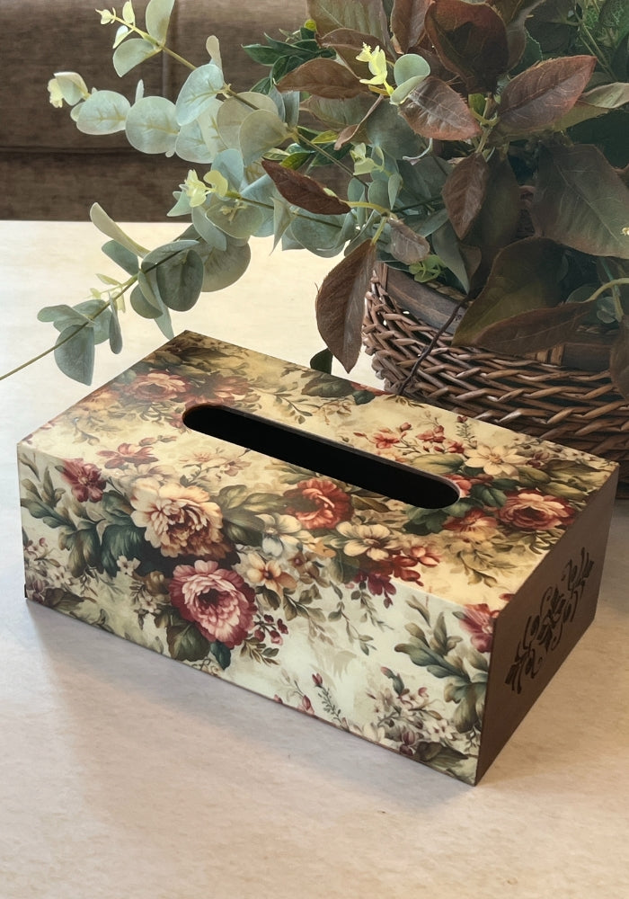 Engraved Tissue Box - The Luxury Series - Gardenia