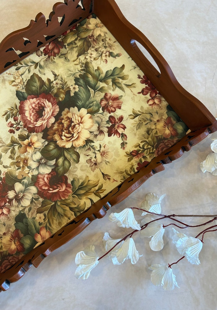 Symphony Carved Tray - Gardenia