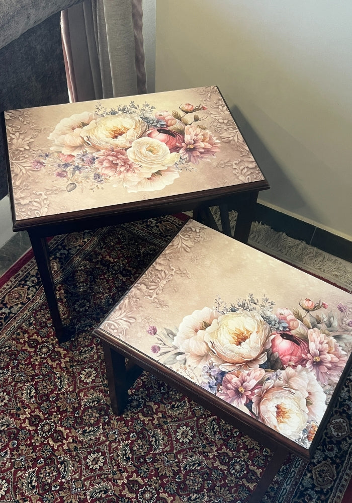 Nesting Tables : - Floral Bloom