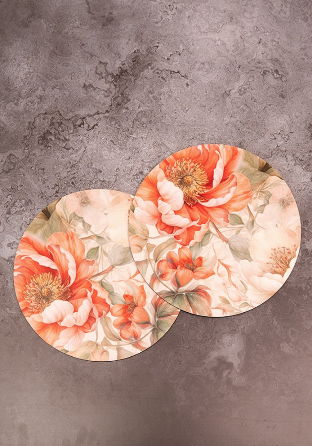 Dining Table Trivets - Floral Dance (Round)