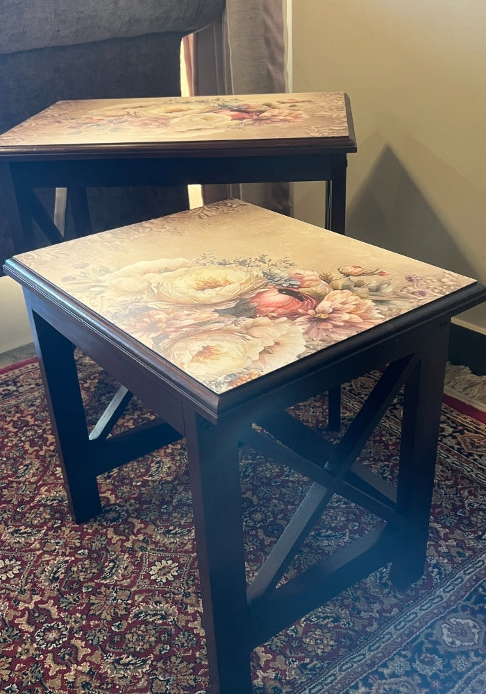 Nesting Tables : - Floral Bloom