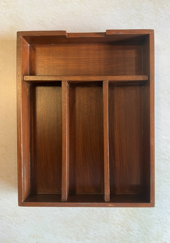 Engraved Cutlery Box - Rustic Lace