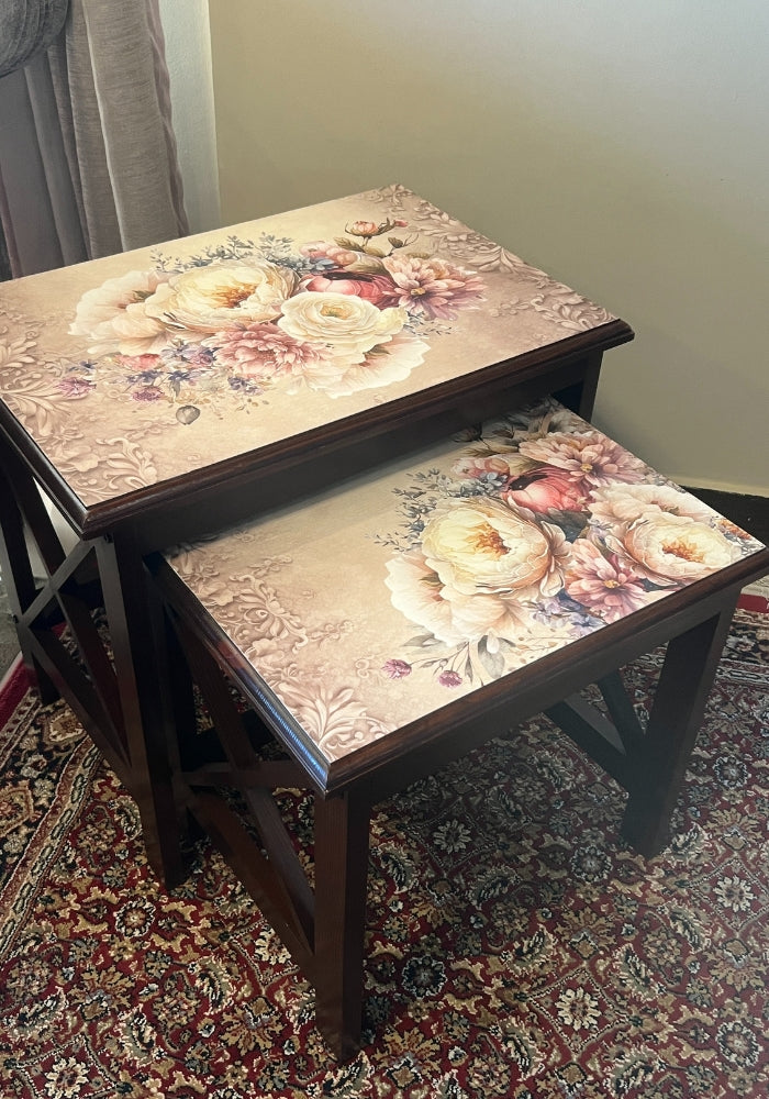 Nesting Tables : - Floral Bloom
