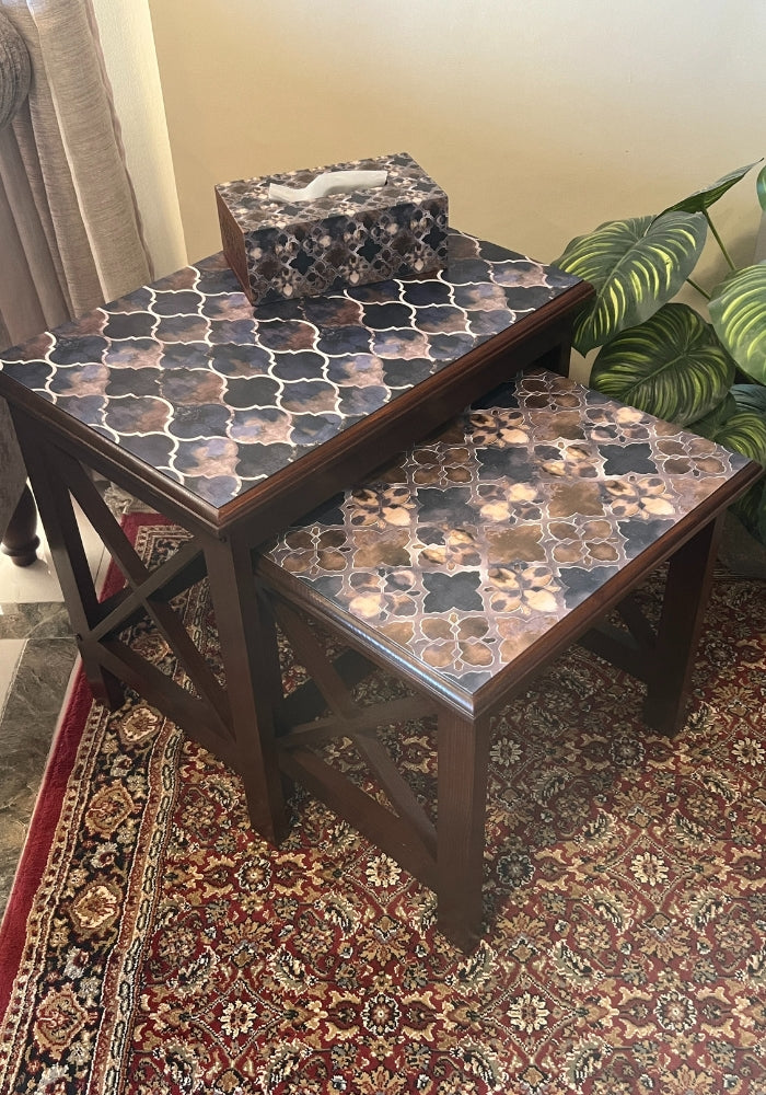 Nesting Tables : - Indigo Hues