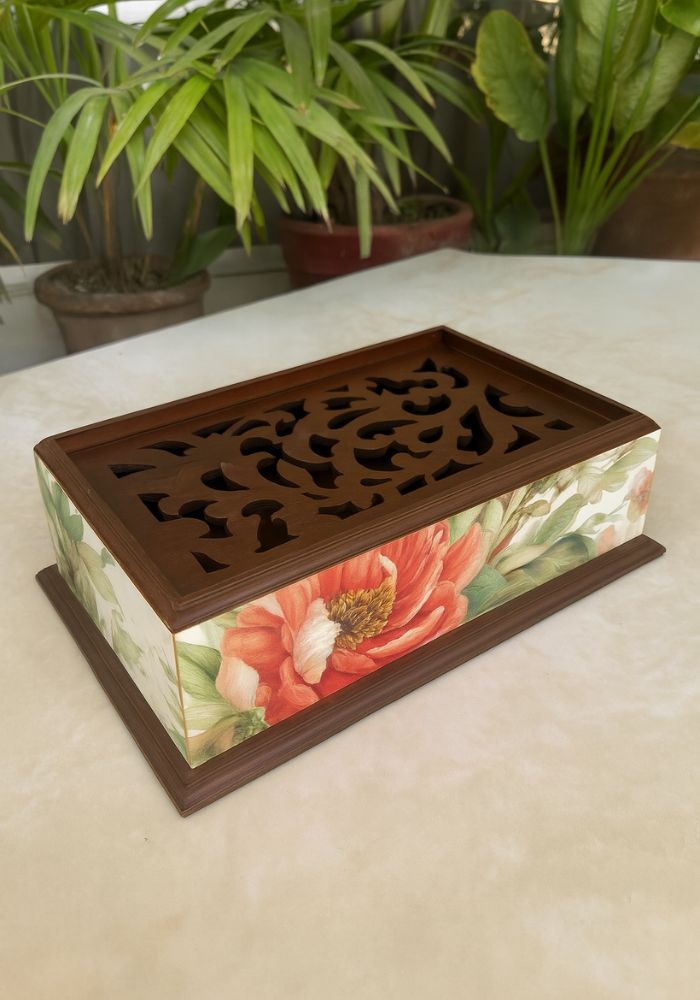 Symphony Carved Box - Floral Dance