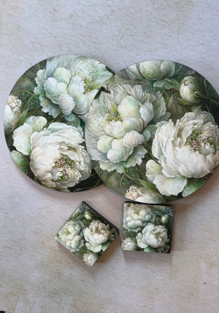 Dining Table Trivets - Dancing Peonies