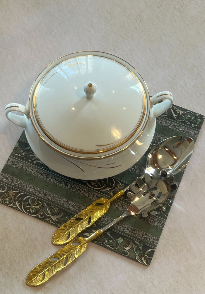 Dining Table Trivets - Emerald Grace