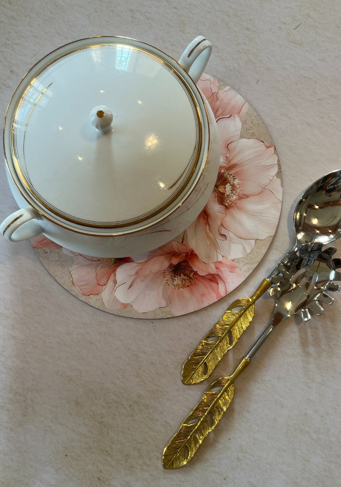 Dining Table Trivets - Floral Blush