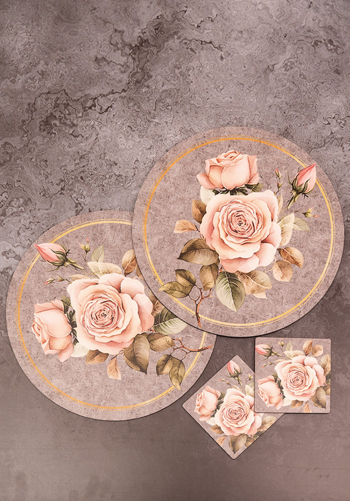 Dining Table Trivets - Floral Grace (Round)