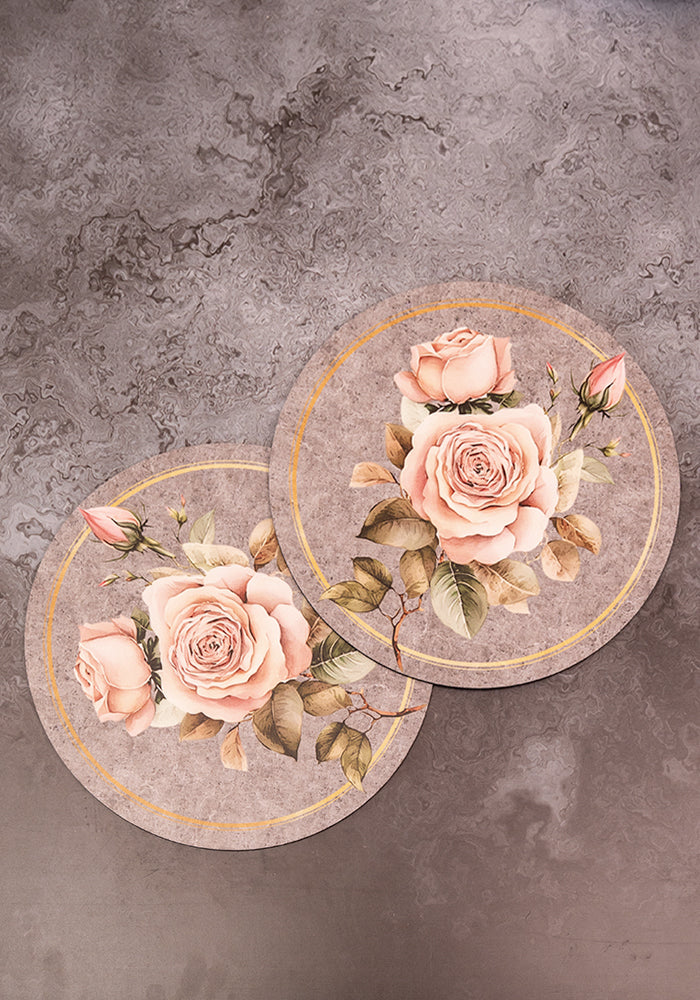 Dining Table Trivets - Floral Grace (Round)