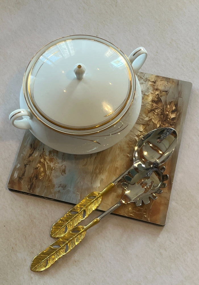 Dining Table Trivets - Golden Hues