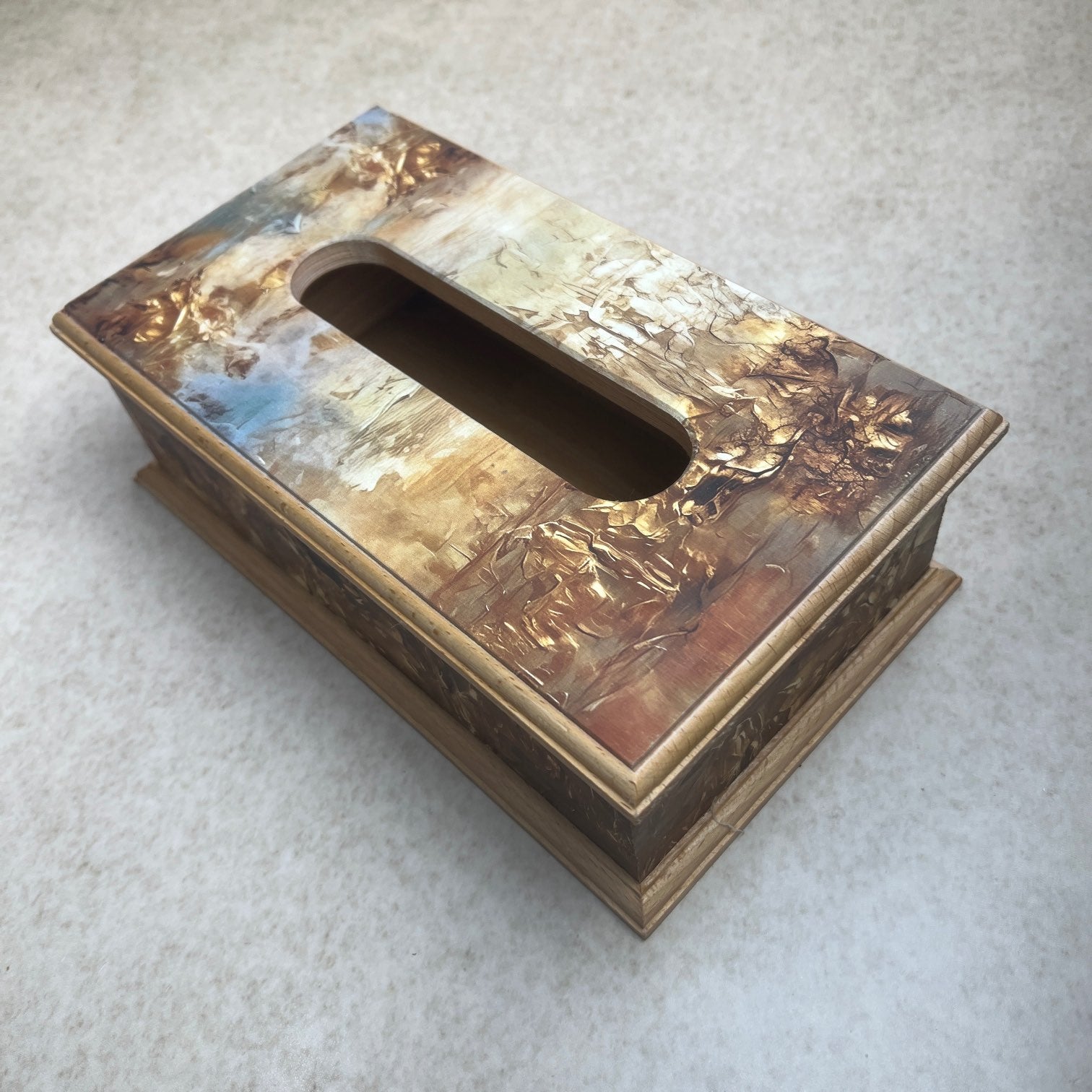 Tissue Box - The Luxury Series - Golden Hues