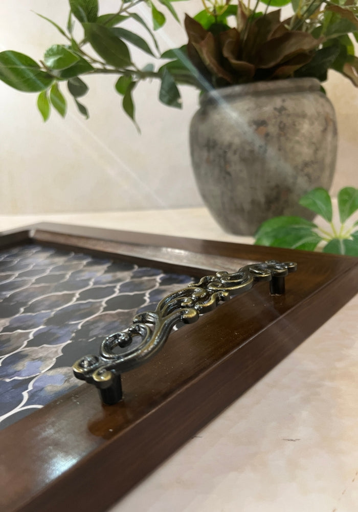 Frame Tray - Indigo Hues