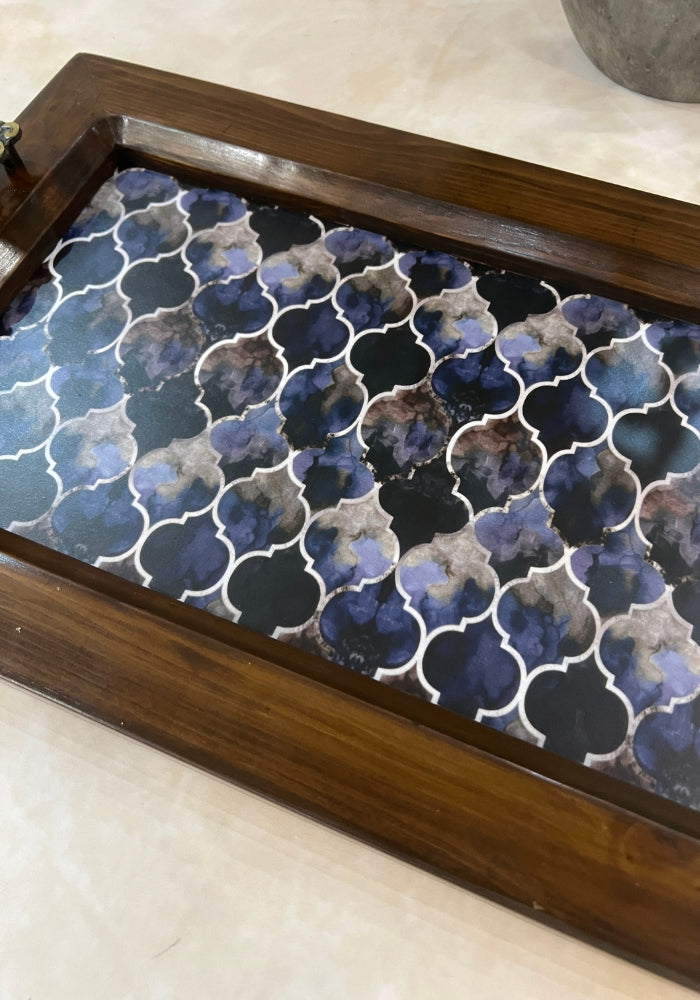 Frame Tray - Indigo Hues