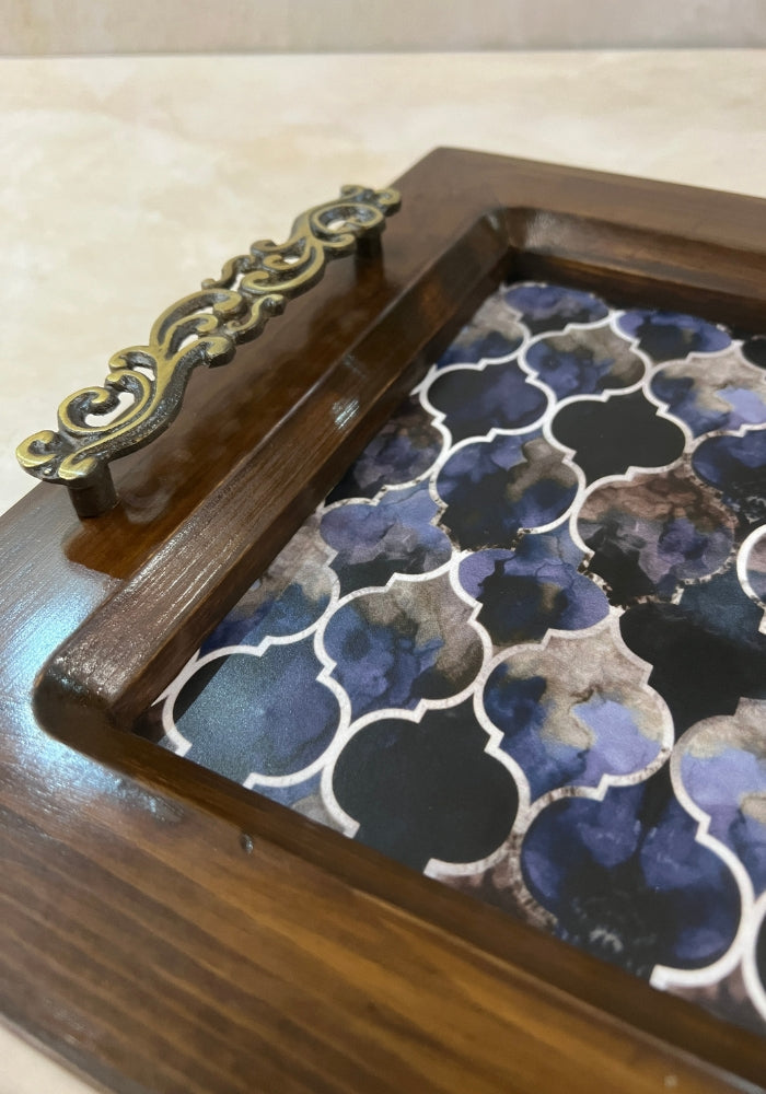 Frame Tray - Indigo Hues