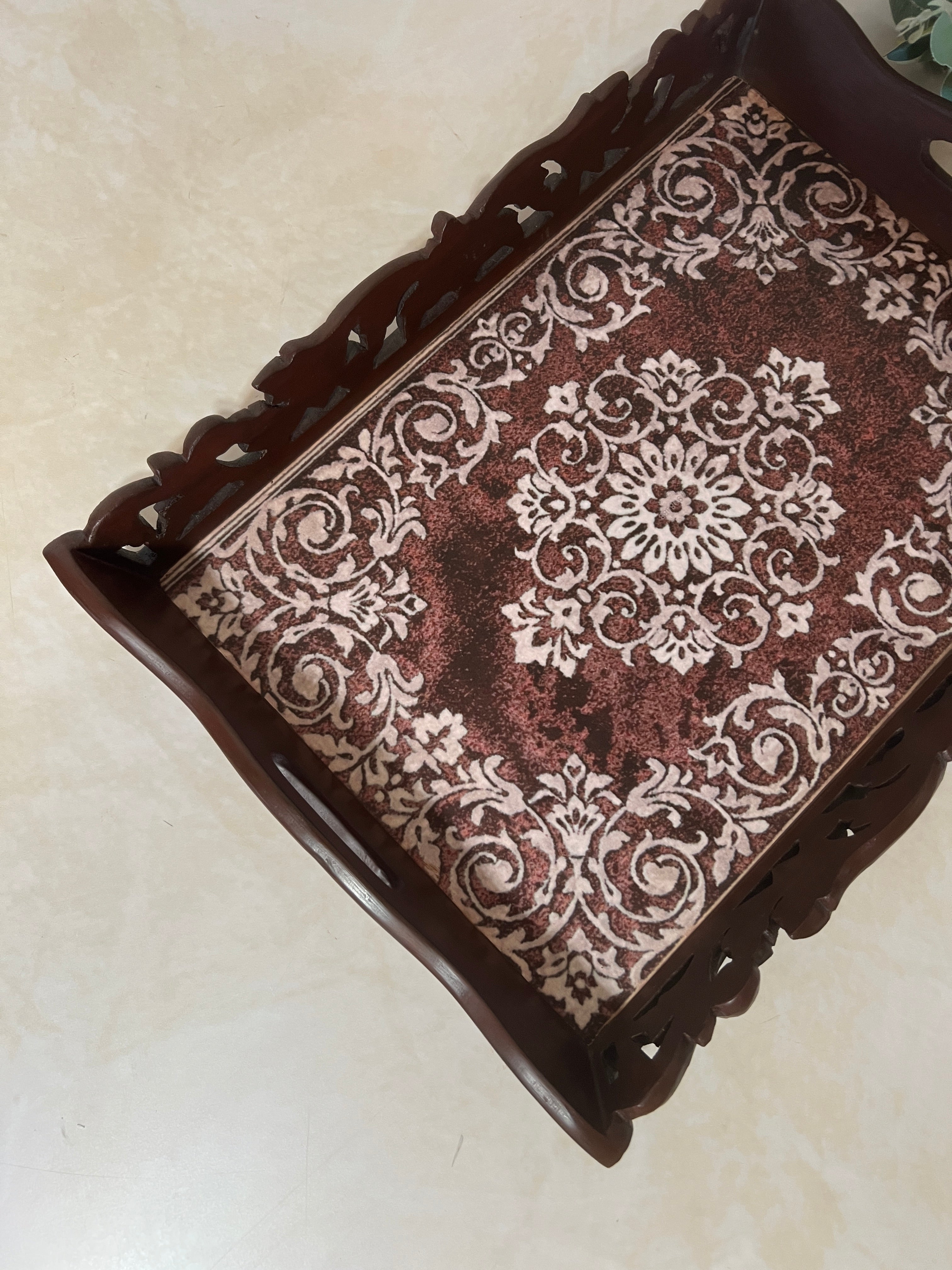 Symphony Carved Tray - Ornament