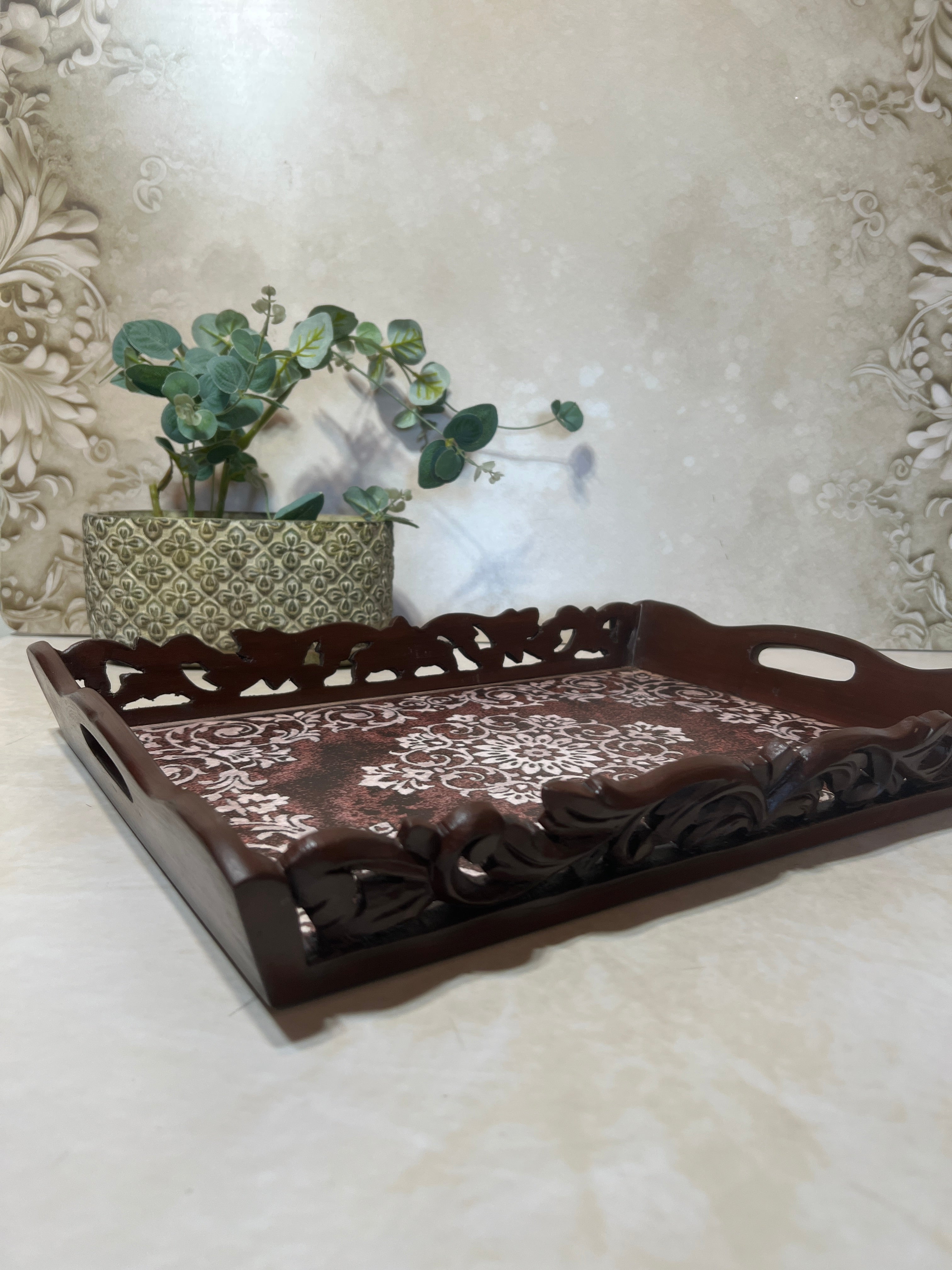 Symphony Carved Tray - Ornament