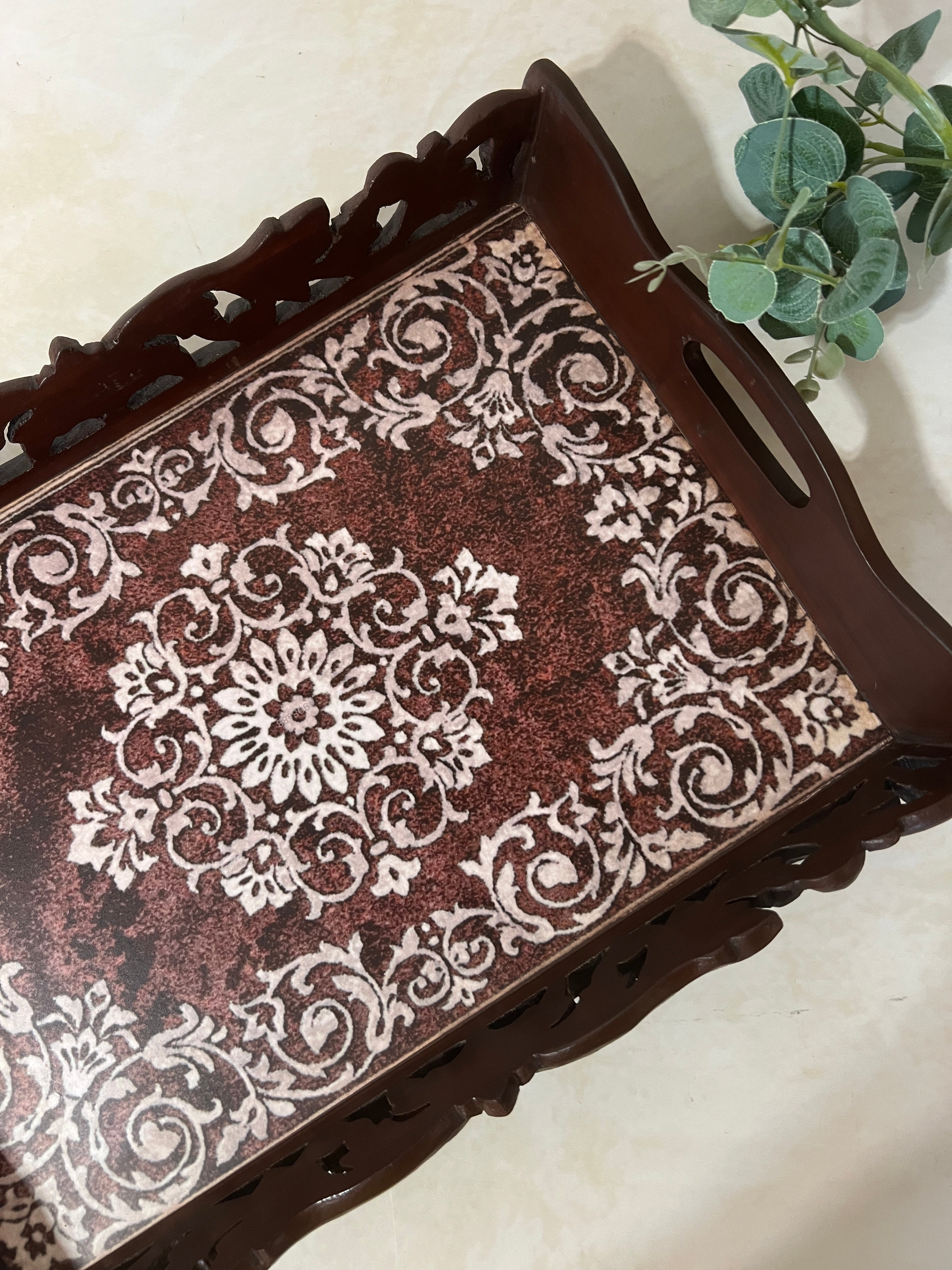 Symphony Carved Tray - Ornament