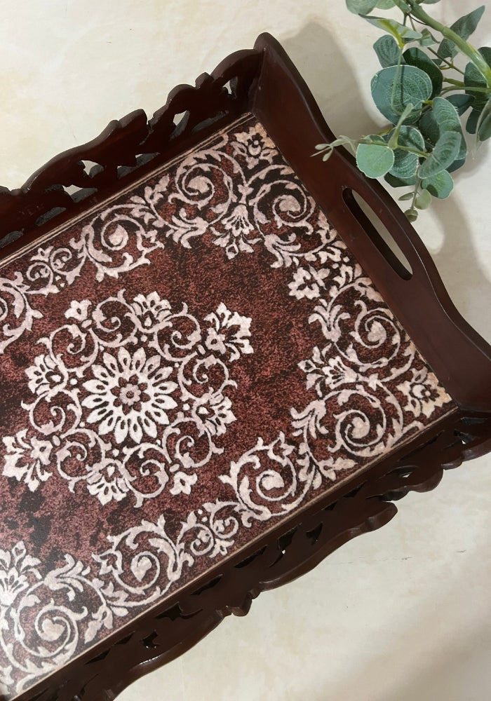 Symphony Carved Tray - Ornament