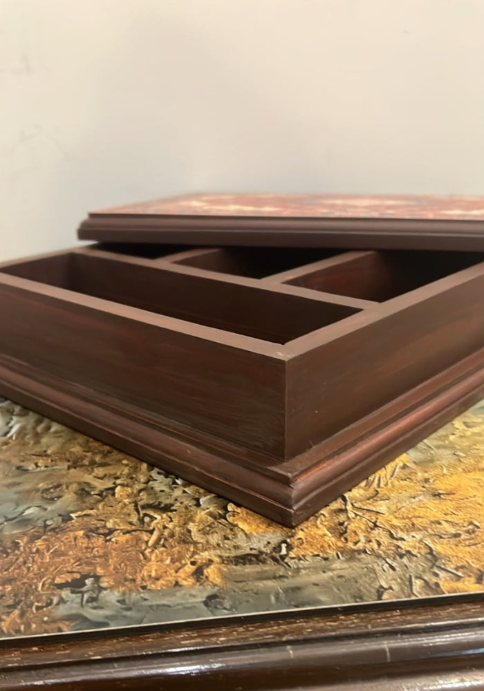 Wooden Cutlery Box - Persian Charm