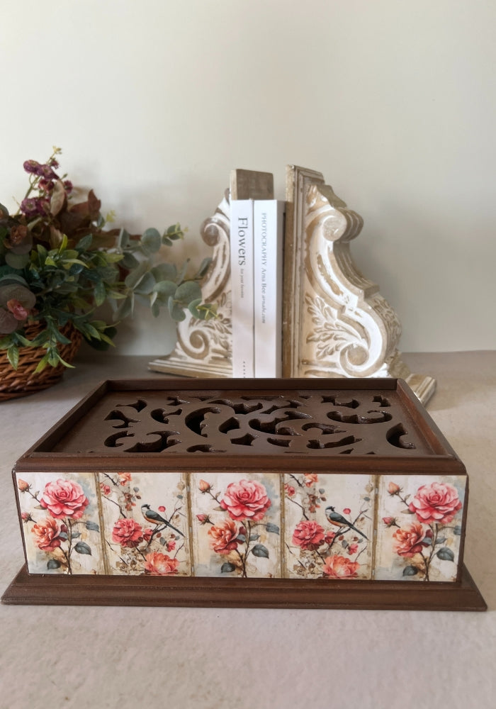 Symphony Carved Box - Pink Blossom