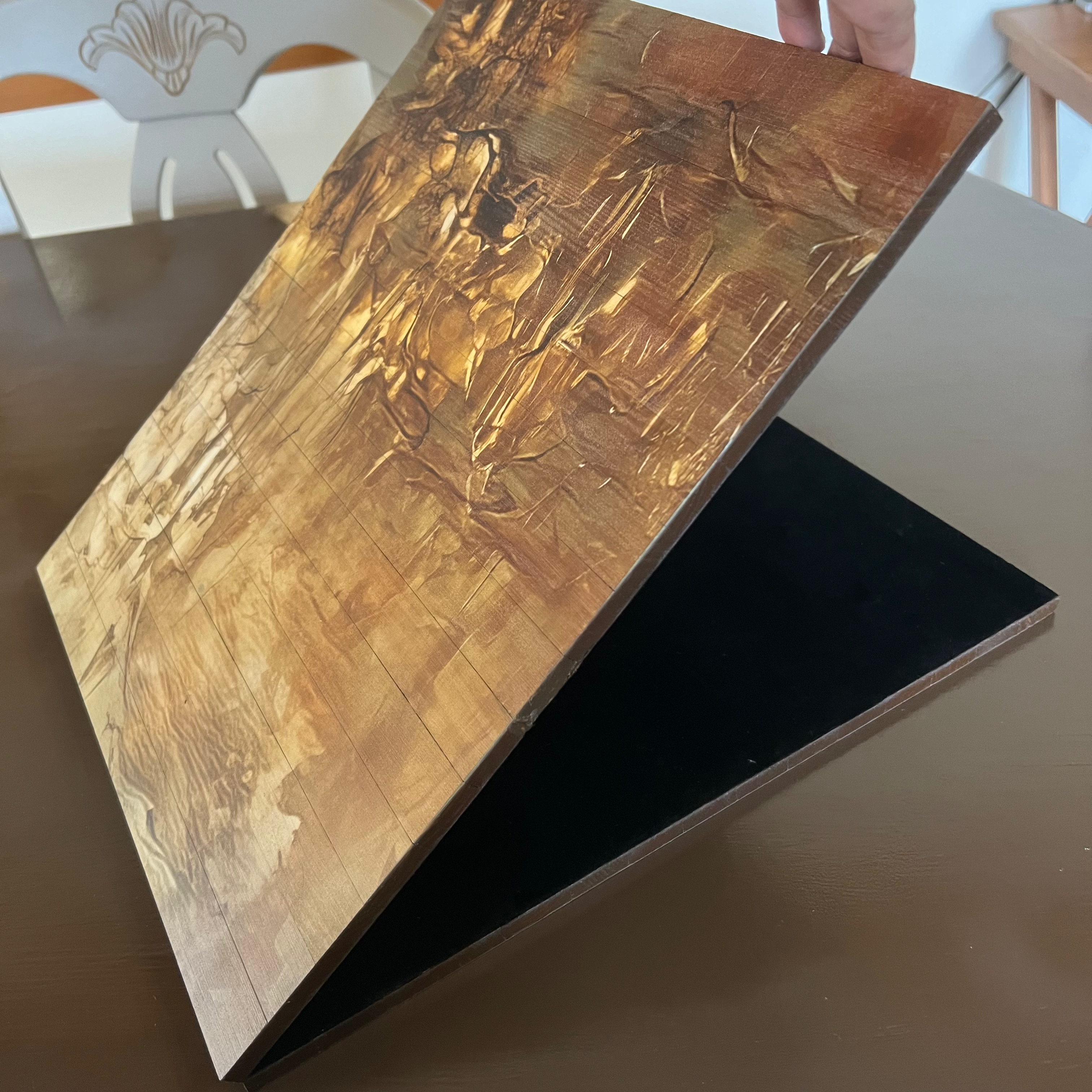 Wooden Collapsible Runner - Golden Hues