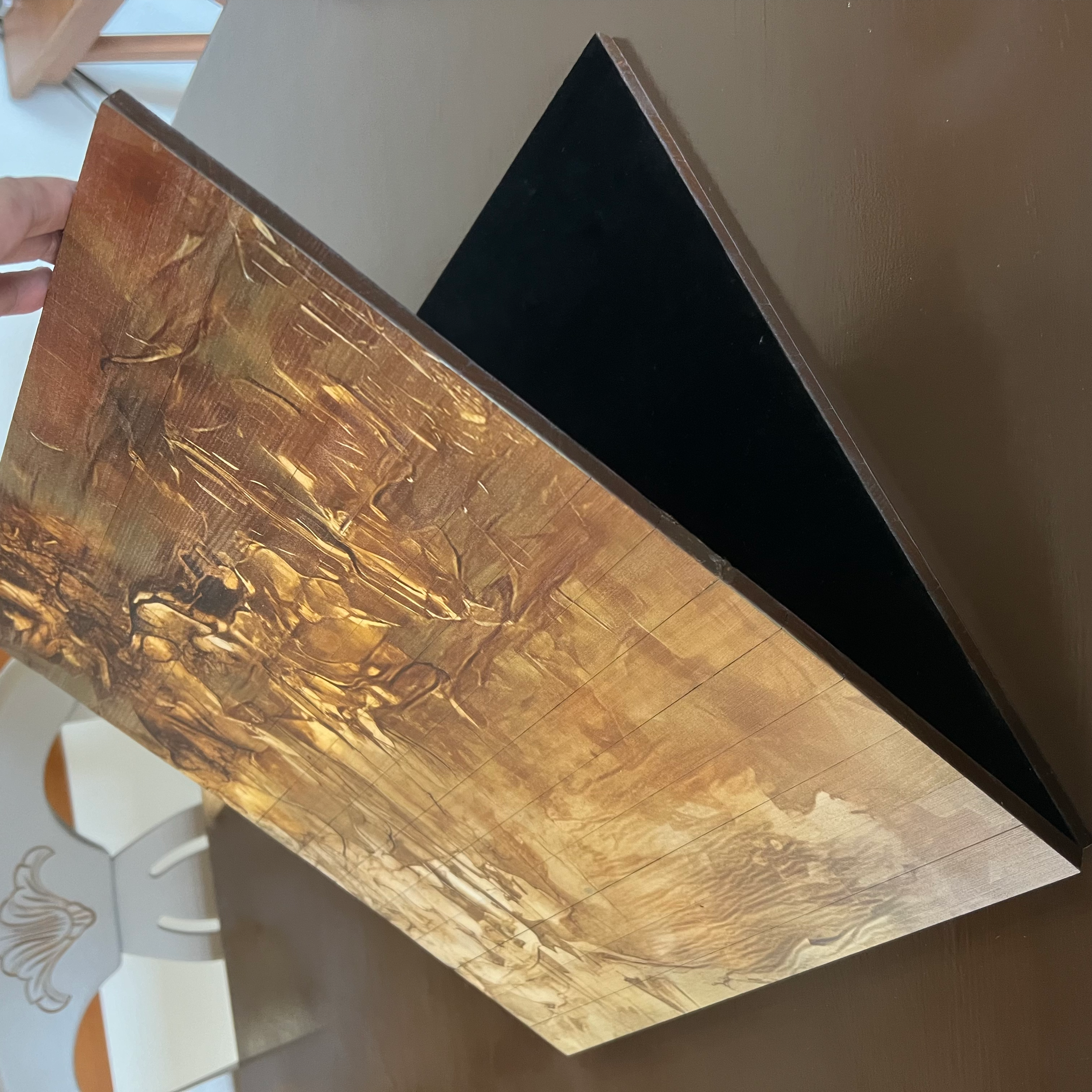 Wooden Collapsible Runner - Golden Hues