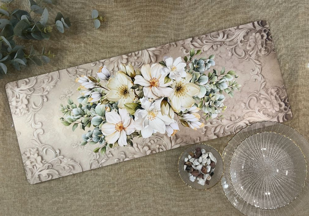 Wooden Flat Runner - Soft Blossom