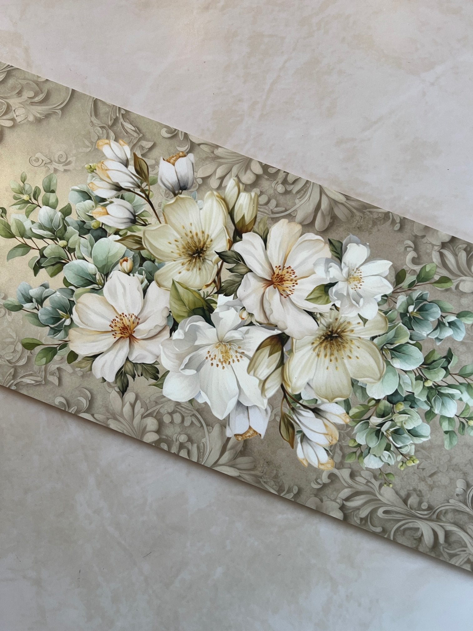 Wooden Flat Runner - Soft Blossom