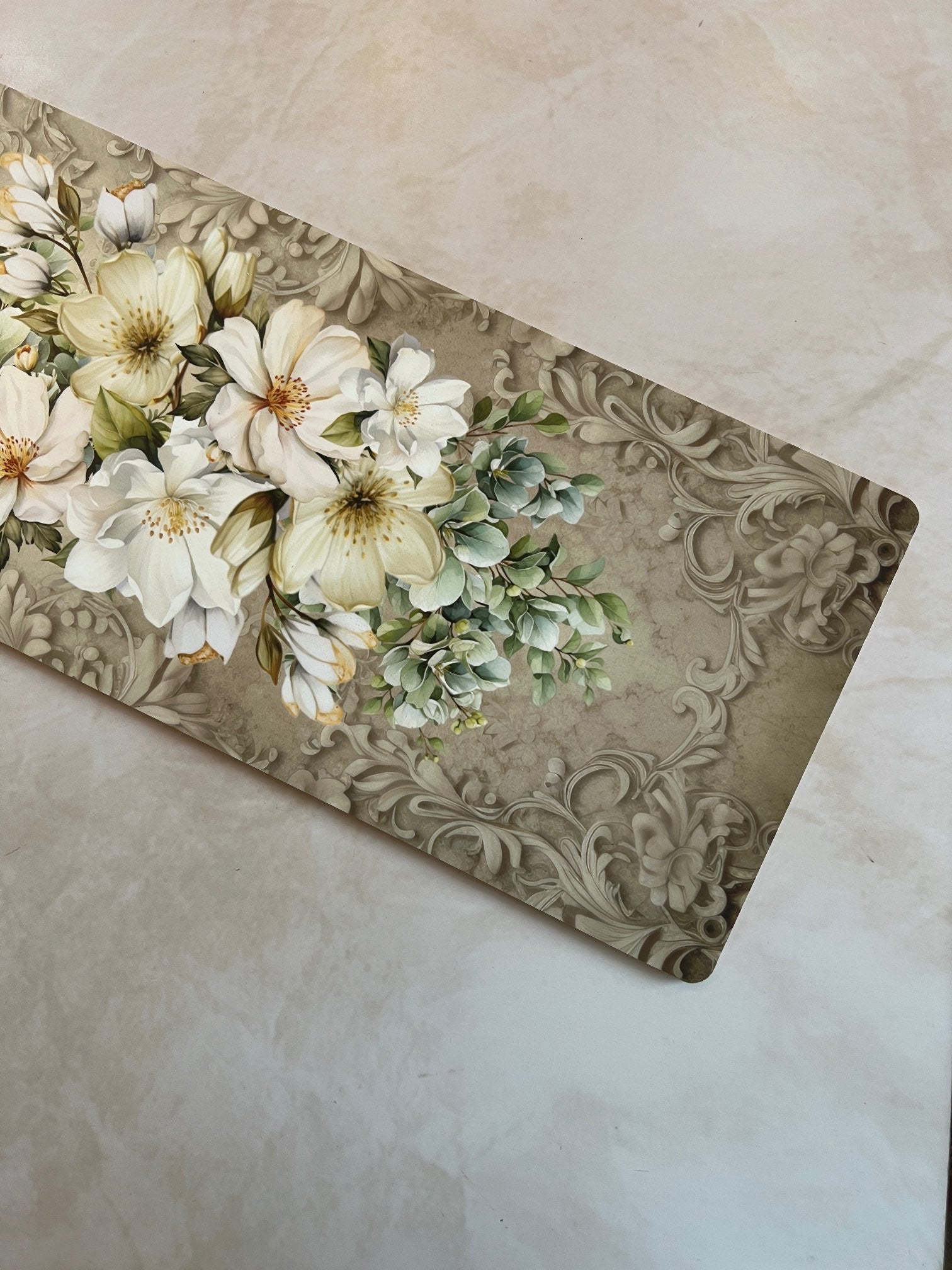 Wooden Flat Runner - Soft Blossom