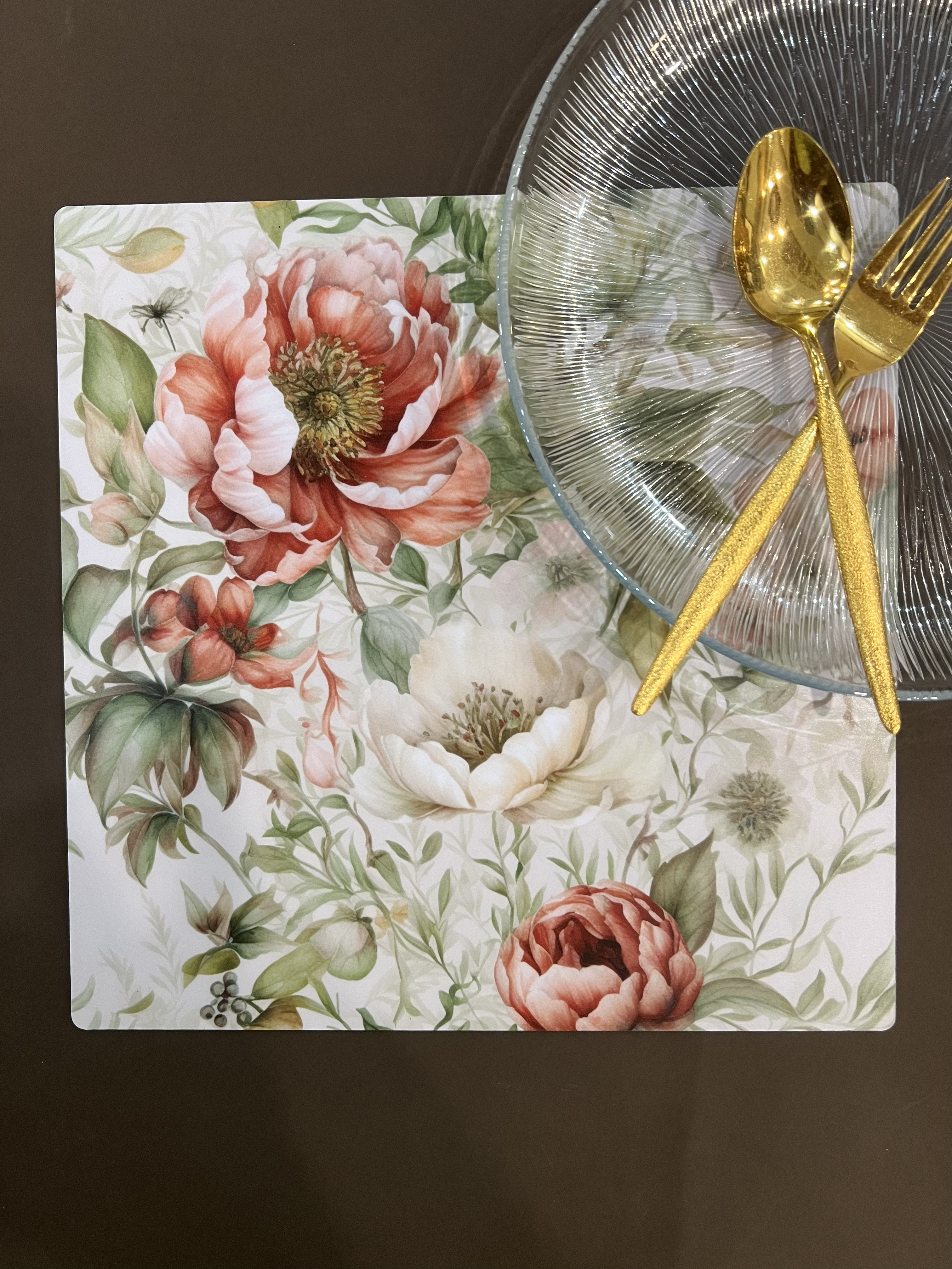 Dining Table Trivets - Floral Dance (Round)