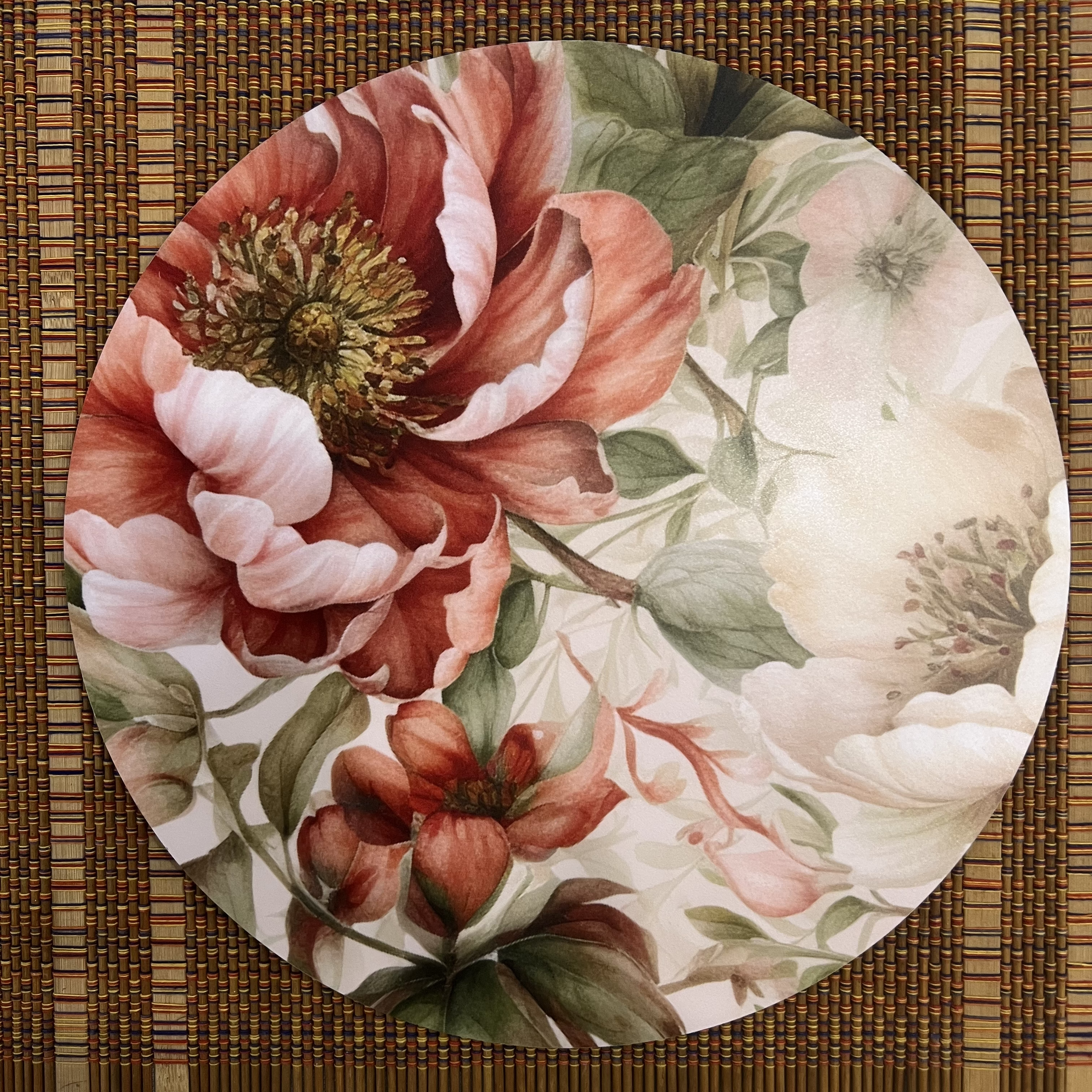 Dining Table Trivets - Floral Dance (Round)