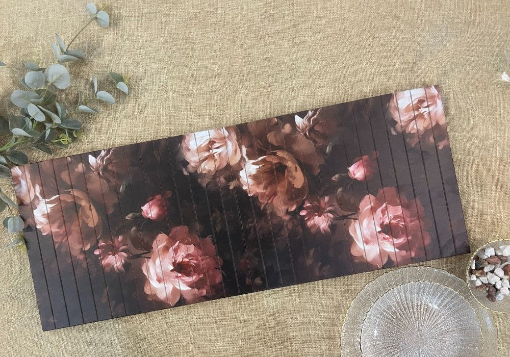 Wooden Collapsible Runner - Watercolor Florals
