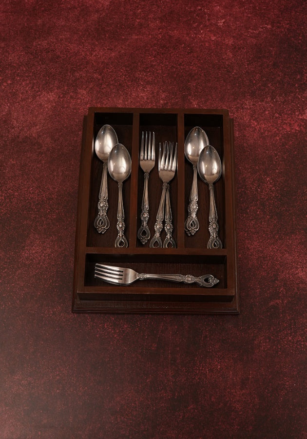 Cutlery Box - Dancing Peonies