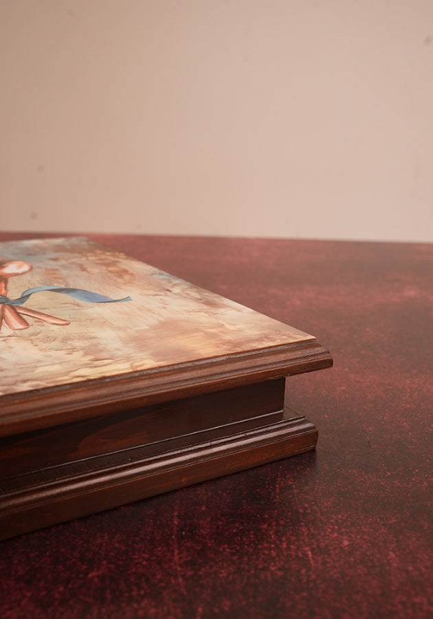 Wooden Cutlery Box - Golden Hues - Spoon'n Fork