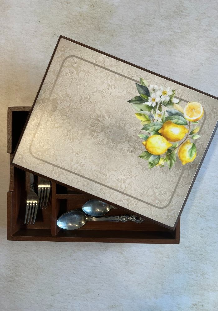 Engraved Cutlery Box - Lemon N Lime