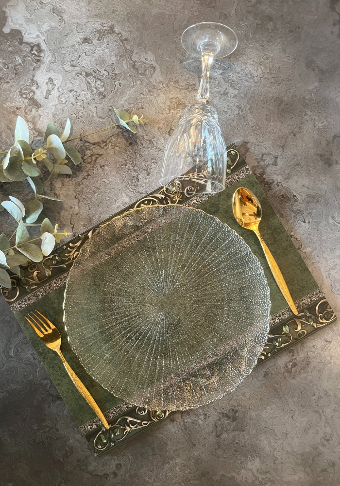 Dining Table Placemats - Emerald Grace