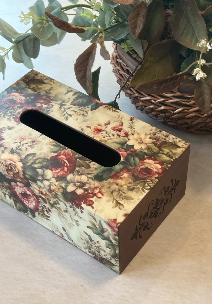 Engraved Tissue Box - The Luxury Series - Gardenia