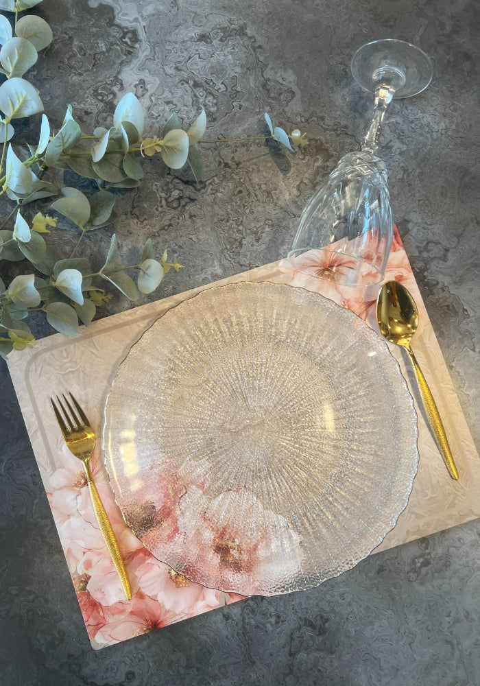 Dining Table Placemats - Floral Blush
