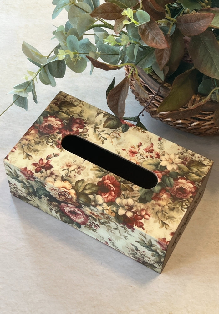 Engraved Tissue Box - The Luxury Series - Gardenia