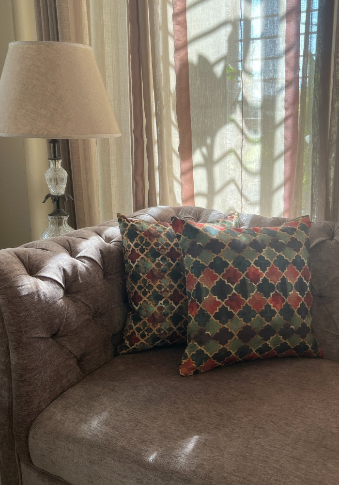 Reversible Cushion Covers - Arabian Nights