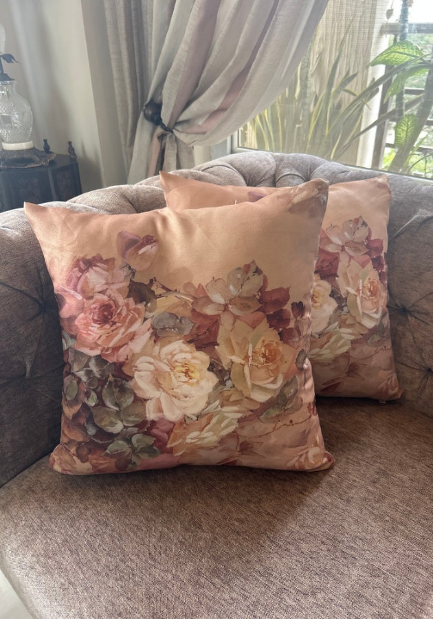 Reversible Cushion Covers - Floral Bunch