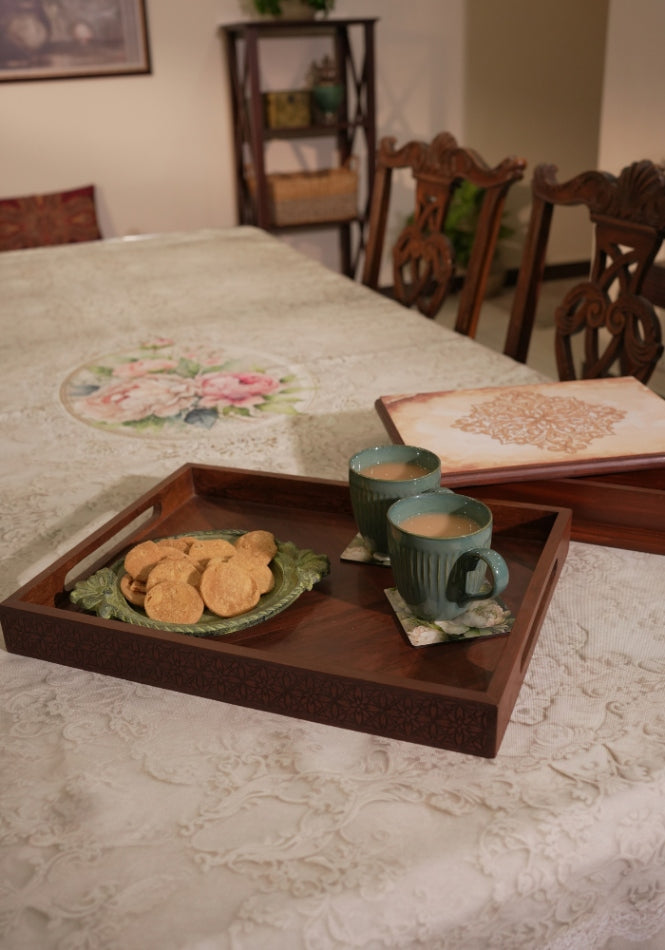 Table Cover - Floral Lace