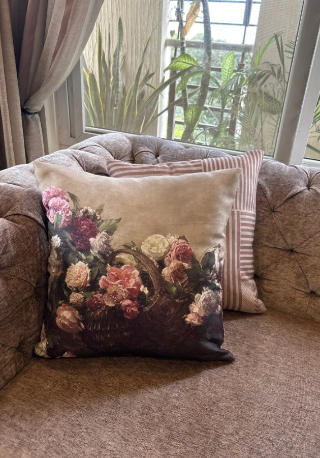 Reversible Cushion Covers - The Flower Basket