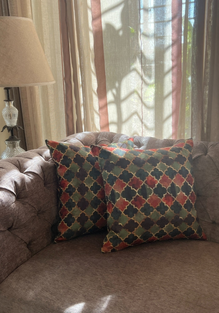 Reversible Cushion Covers - Arabian Nights